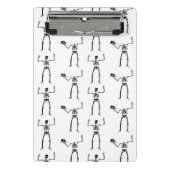 Halloween Skelette, Trick oder Treat, Boo Mini Klemmbrett (Vorderseite)