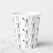 Halloween Skelette, Trick oder Treat, Boo Pappbecher (Vorderseite)