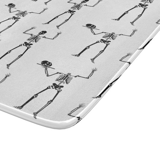 Halloween Skelette, Trick oder Treat, Boo Schneidebrett (Ecke)