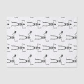 Halloween Skelette, Trick oder Treat, Boo Seidenpapier (Vorderseite)