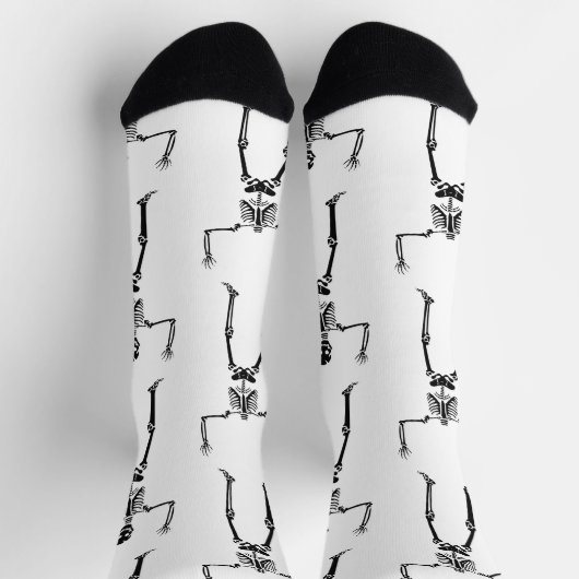 Halloween Skelette, Trick oder Treat, Boo Socken (Oben)