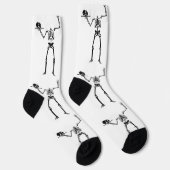 Halloween Skelette, Trick oder Treat, Boo Socken (Rechts)