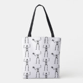 Halloween Skelette, Trick oder Treat, Boo Tasche (Rückseite)