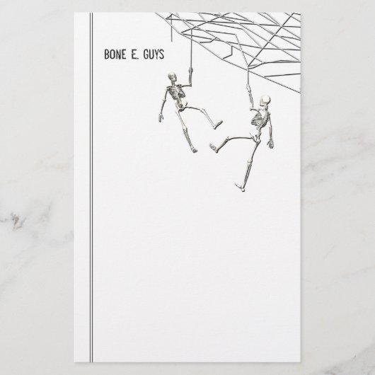 Halloween Skelette und Web Briefpapier (Vorderseite)