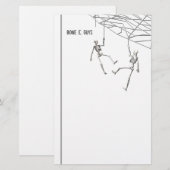 Halloween Skelette und Web Briefpapier (Vorne/Hinten)