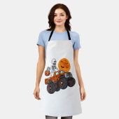 Halloween Skeletter Reitmonster Truck Schürze (Getragen)