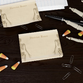 Halloween Skelettknochen Peach Parchment Custom Post-it Klebezettel