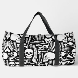 Halloween Skelettmuster Duffle Bag