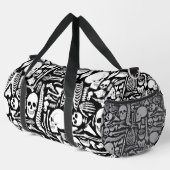 Halloween Skelettmuster Duffle Bag (Rechte Ecke)
