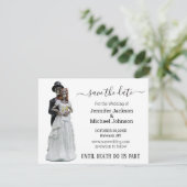 halloween skeletts briet und bräutigam save the date (Stehend Vorderseite)