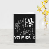 Halloween Skeletts Ich Got Ihre CK-Kostüme Männer Karte (Gelbe Blume)