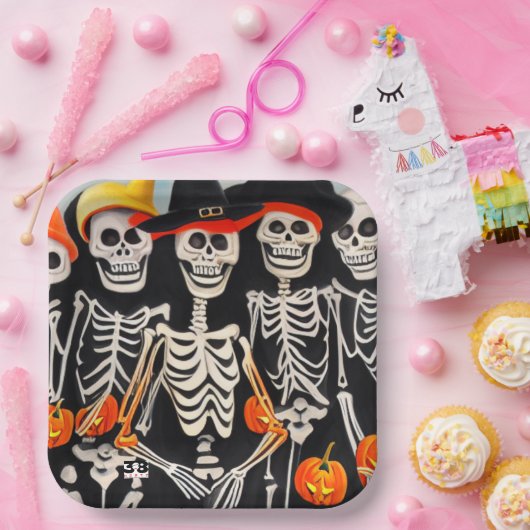 Halloween Skeletts Paper Teller (Party)