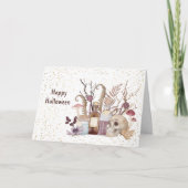 Halloween Skeletttränke Pilze Bläschen Karte (Vorderseite)