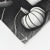 Halloween Skeltons Friedhof Grafik Fleecedecke (Ecke)