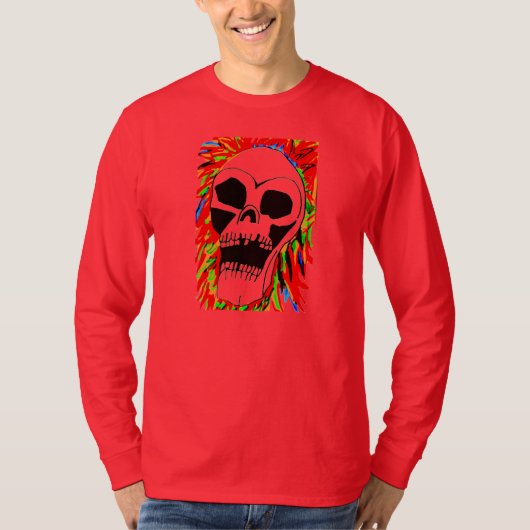 HALLOWEEN SKREAMING SKULL-Shirt T-Shirt (Vorderseite)