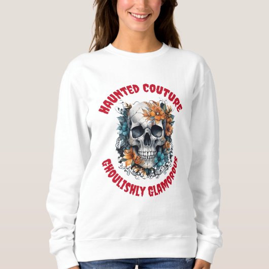 Halloween Skull 1 Sweatshirt (Vorderseite)