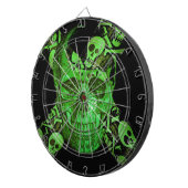 Halloween Skull #2 Dartscheibe (Vorderseite rechts)