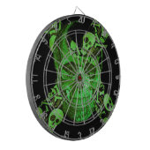 Halloween Skull #2 Dartscheibe (Vorderseite Links)