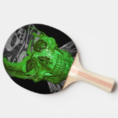 Halloween Skull #2 Tischtennis Schläger (Seitenansicht)