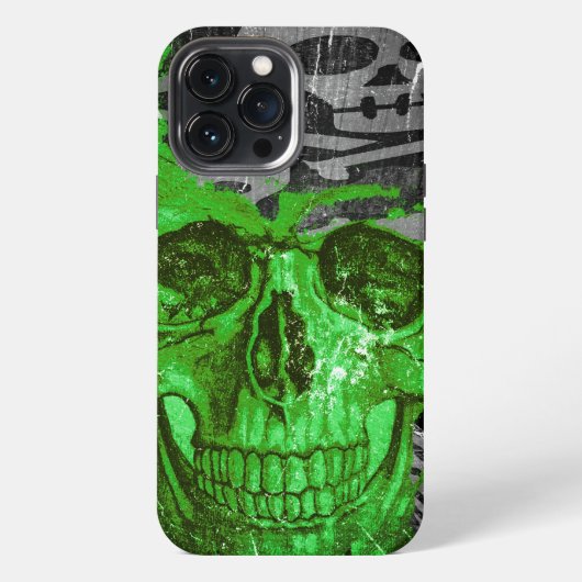 Halloween Skull #4 iPhone Hülle (Rückseite)