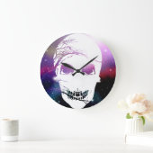 Halloween Skull #5 Große Wanduhr (Zuhause)