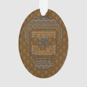 Halloween Skull Akrylic Ornament (Rückseite)