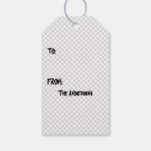 Halloween Skull and Bones Gift Tag Geschenkanhänger (Rückseite)