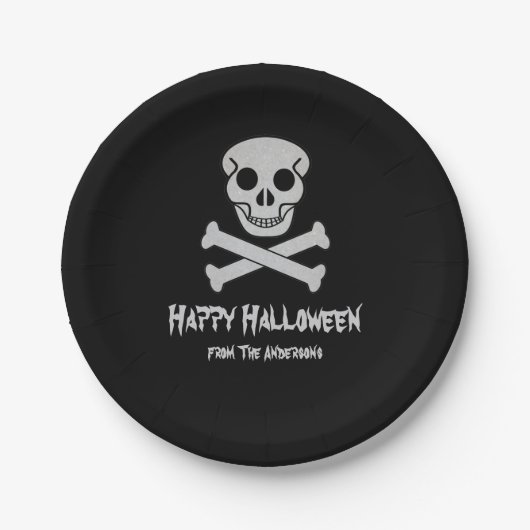 Halloween Skull and Bones Paper Teller (Vorderseite)