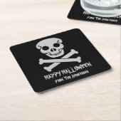 Halloween Skull and Bones Paper Untersetzer (angewinkelt)