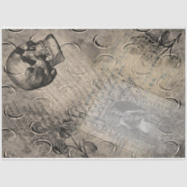 Halloween Skull and Moon Pattern Briefmarke Epheme Seidenpapier