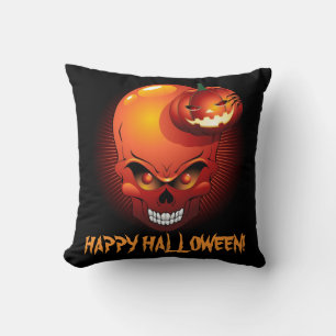 Halloween Skull and Pumpkin American MoJo Pillows Kissen