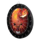 Halloween Skull and Pumpkin Dart Board Dartscheibe (Vorderseite rechts)