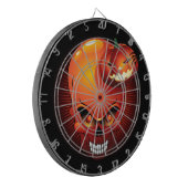 Halloween Skull and Pumpkin Dart Board Dartscheibe (Vorderseite Links)