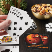 Halloween Skull and Pumpkin Playing Cards Spielkarten (In Situ)