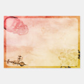 Halloween Skull and Spider Web Beängstigend Epheme Geschenkpapier Set (Vorderseite 3)