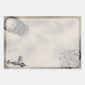 Halloween Skull and Spider Web Beängstigend Epheme Geschenkpapier Set (Vorderseite)