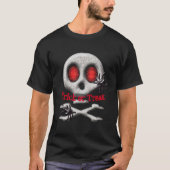 Halloween Skull and Spiders T-Shirt (Vorderseite)