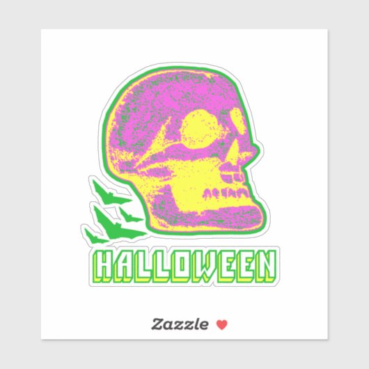 Halloween Skull Aufkleber (Blatt)