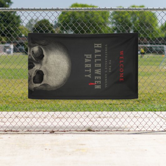 Halloween Skull Banner (Insitu)