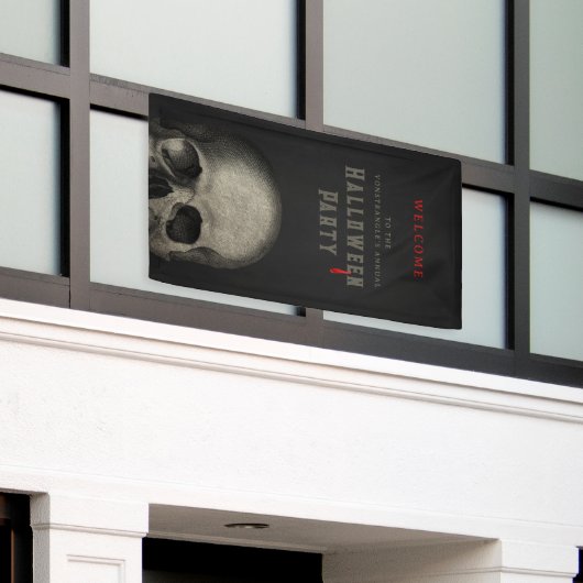 Halloween Skull Banner (Äußeres Gebäude)