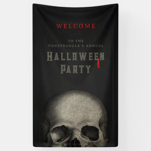 Halloween Skull Banner (Vertikal)