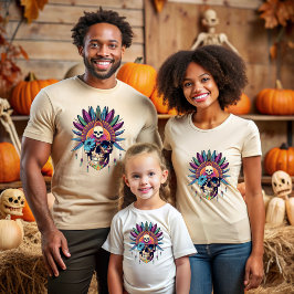 Halloween skull, beauty in the darkness of life T-Shirt