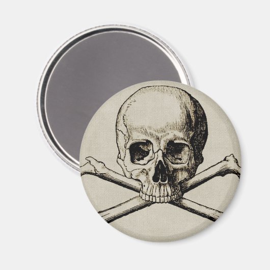 Halloween Skull Bone Magnet (Vorderseite/Rückseite)