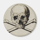 Halloween Skull Bone Magnet (Vorne)
