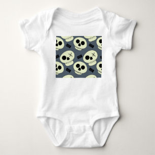 Halloween Skull, Boo Childish Design. Baby Strampler