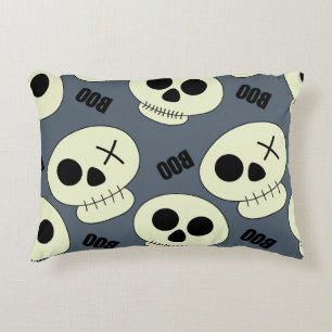 Halloween Skull, Boo Childish Design. Dekokissen