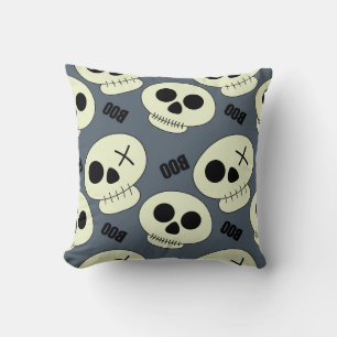 Halloween Skull, Boo Childish Design. Kissen