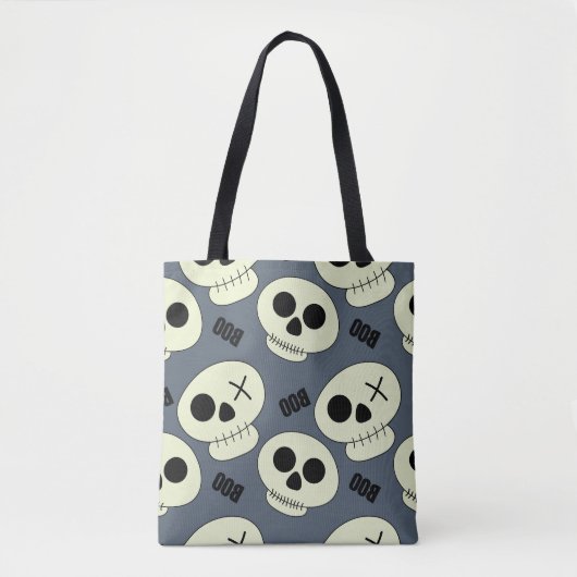 Halloween Skull, Boo Childish Design. Tasche (Vorderseite)