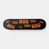 Halloween Skull "Boo" Skateboard (Horizontal)