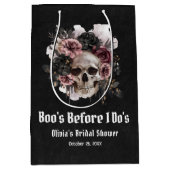 Halloween Skull Boo's Before I Do's Brautparty Mittlere Geschenktüte (Vorderseite)